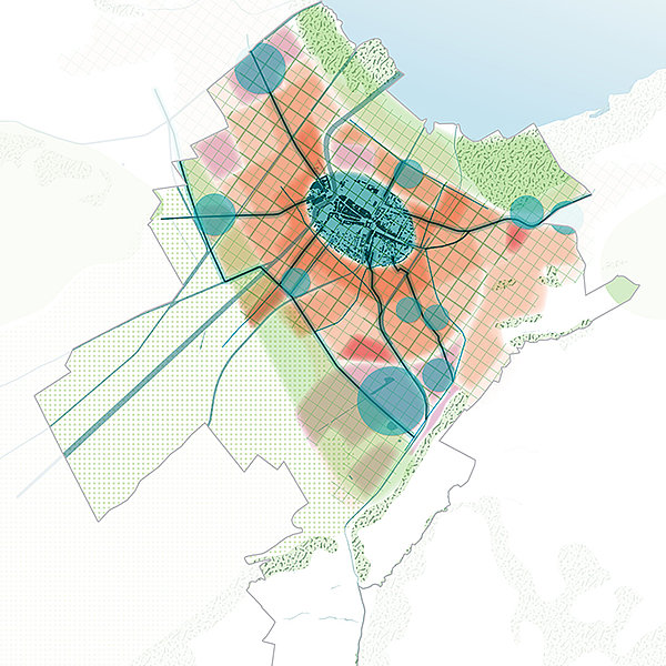 Illustration des enjeux et objectifs concernant les principales entités composant le territoire communal